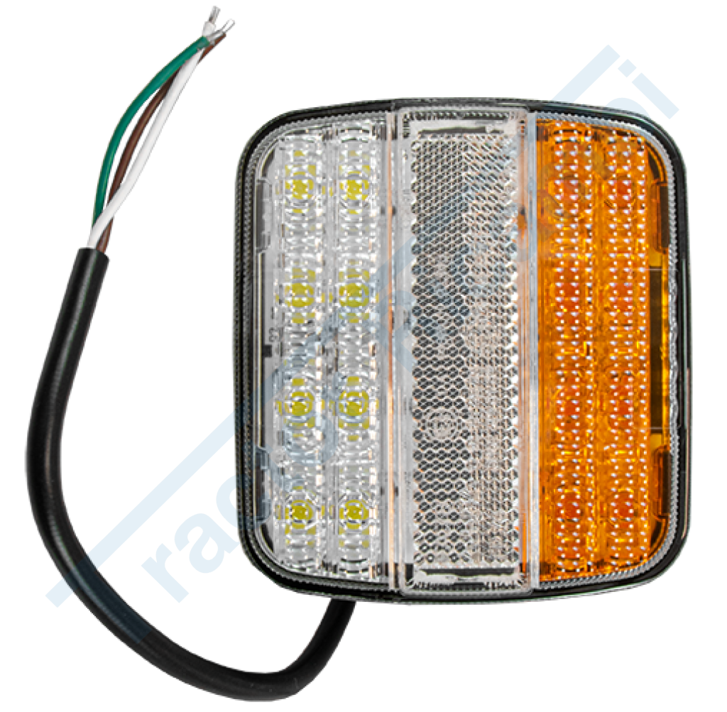Front LED light with 2 functions