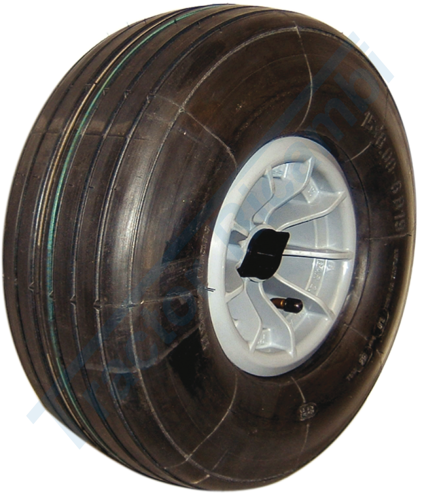 PNEUMATIC WHEELS 6" WITH NYLON RIM