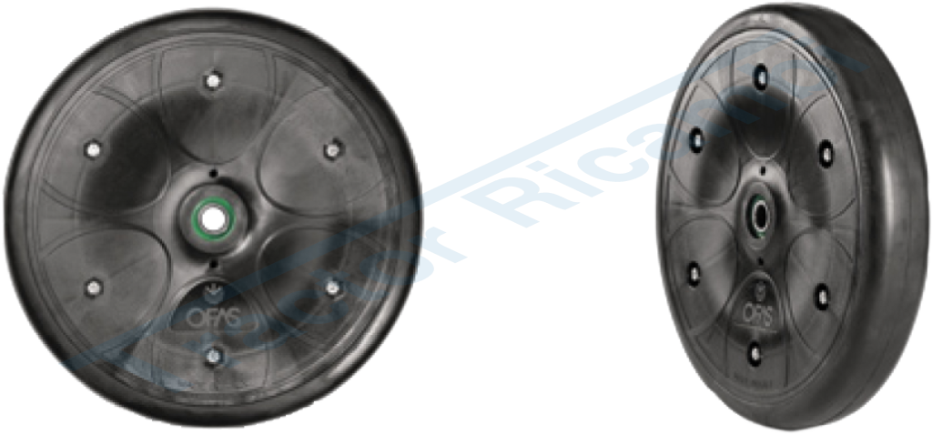 RUOTA 318x50 CON CERCHIO IN PLASTICA