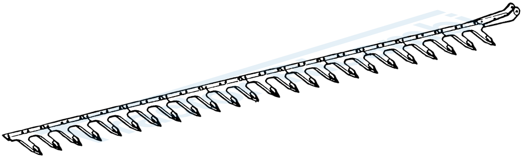 Lama a 12 denti - cm 182 PER BARRE FALCIANTI GRIBALDI & SALVIA MOD. SUPERIOR 394