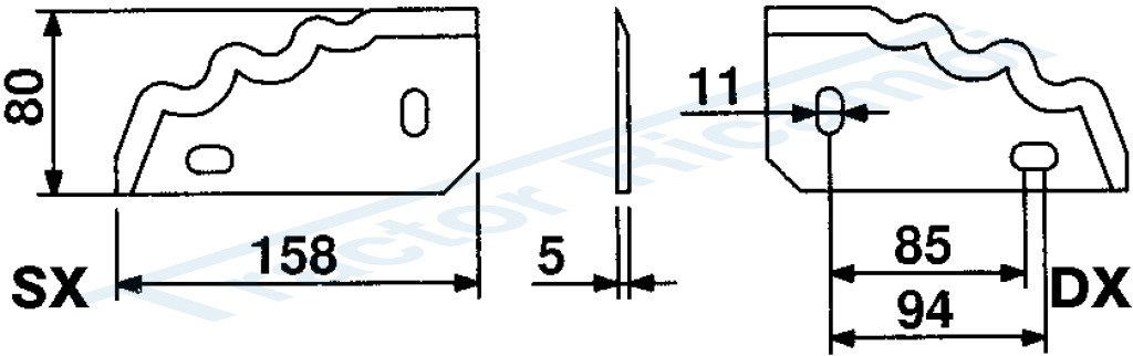 BLADES FOR MIXING-HORIZONTAL