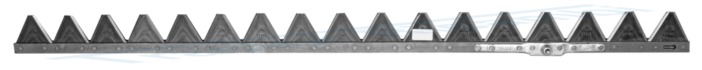 Blade with 17 reversed sections with anti clog design