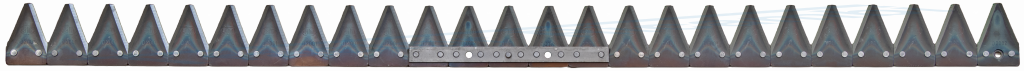 Reinforced blade 2 holes with 25 sections 2