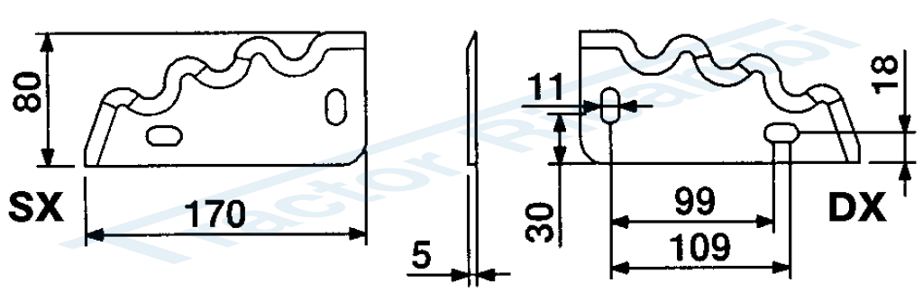 BLADES FOR MIXING-HORIZONTAL