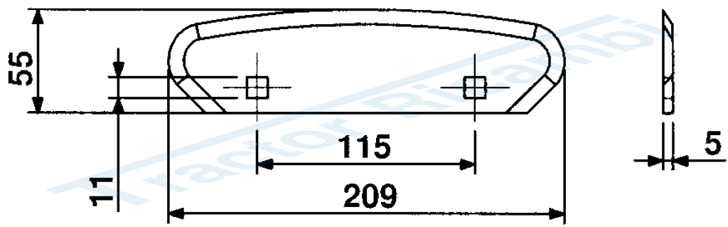 BLADES FOR MIXING-HORIZONTAL