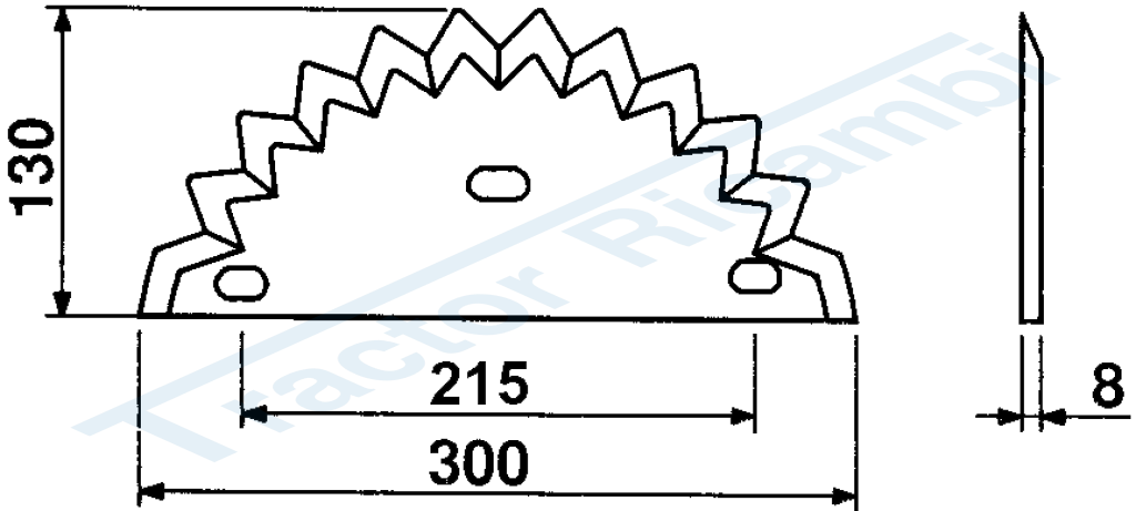 BLADES FOR MIXING-HORIZONTAL