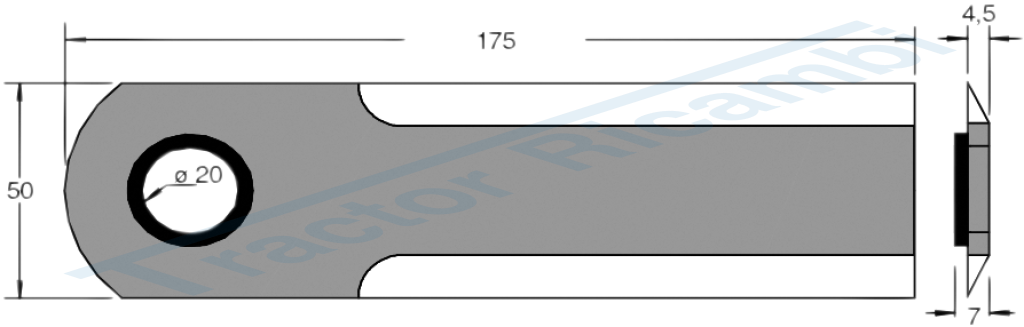 Mower blade for forage cutting