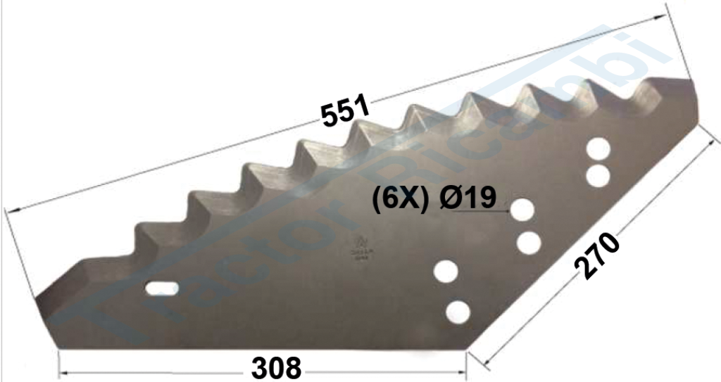 BLADES FOR MIXING MACHINES-VERTICAL