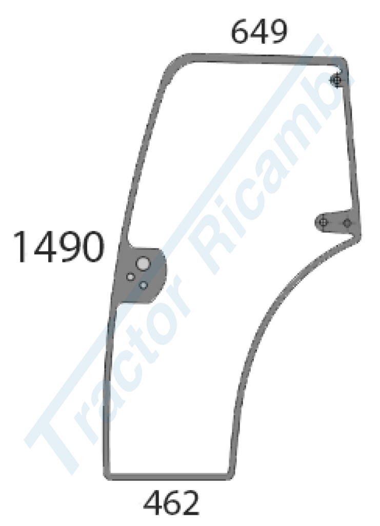 vetro porta sx