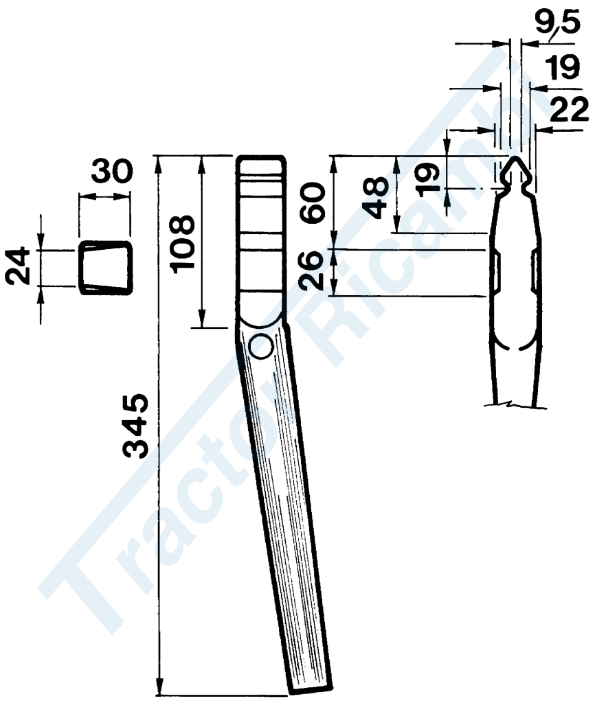 Dente per erpici rotativi