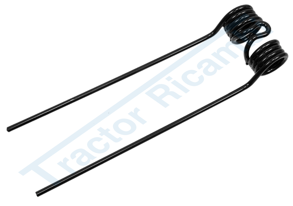 Spring for side delivery rakes