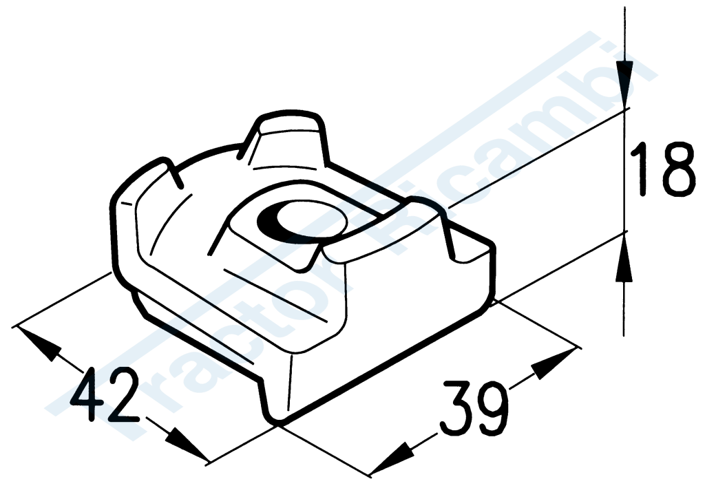 Standard lower tine holder