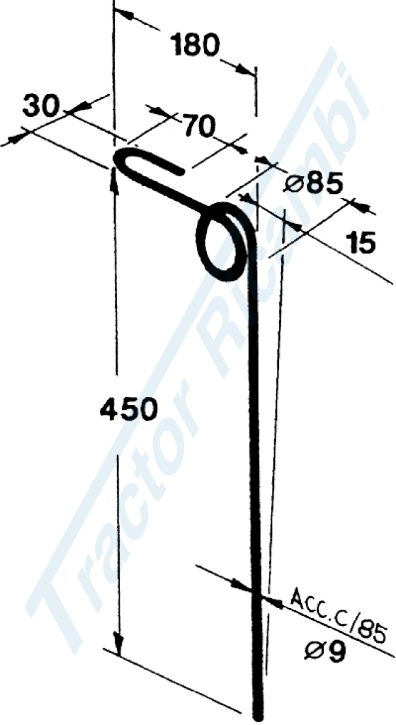 Dente per seminatrice