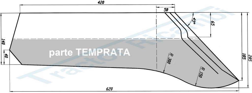 VOMERO ADATTABILE PER ARATRI MORO-KUHN E VARI - SX