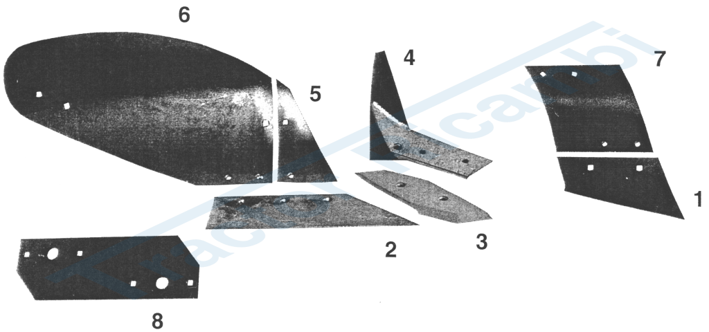 SPARE PARTS ADJUSTABLE ON BODYES TYPE ERMO