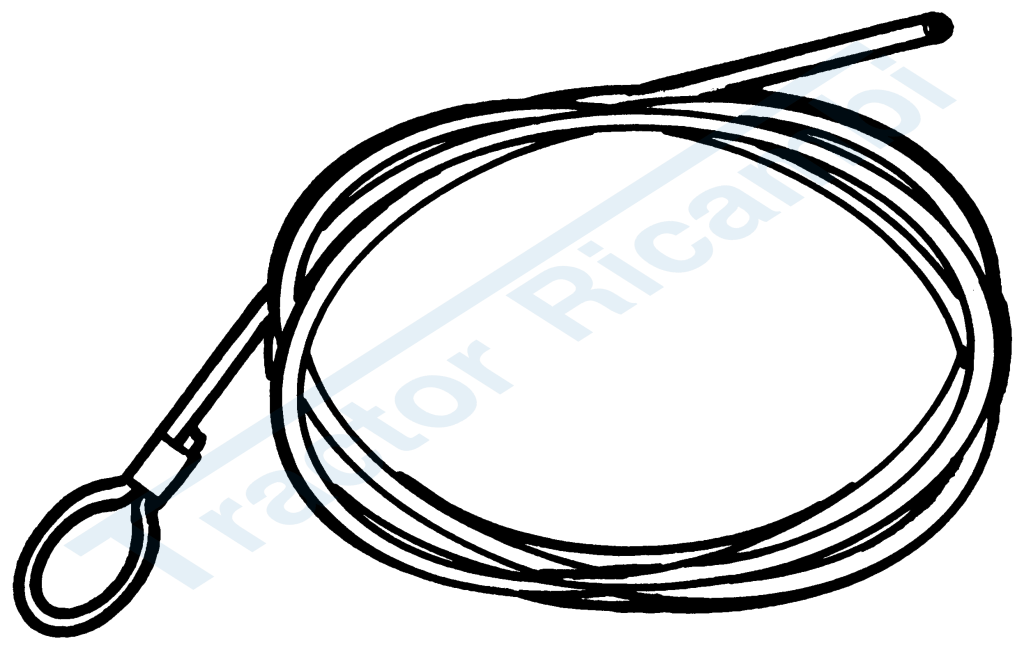 Clutch cable with loop end