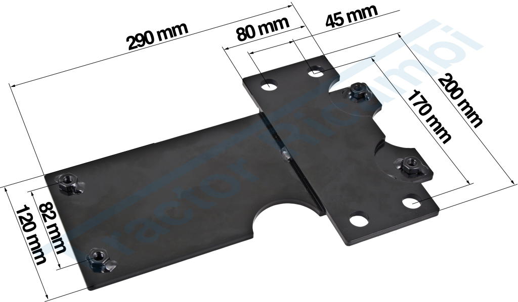 ADJUSTING SEAT PLATE FOR FIAT TRACTORS