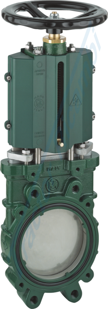 BLADE GATE VALVE WITHOUT OUTLET - HANDWHEEL VERSION