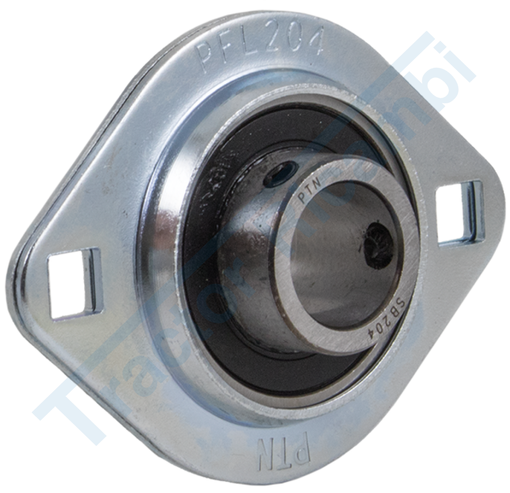 Bearing support with 2-hole sheet metal flange