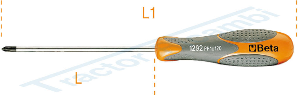 Screwdriver for cross-head Phillips® screws