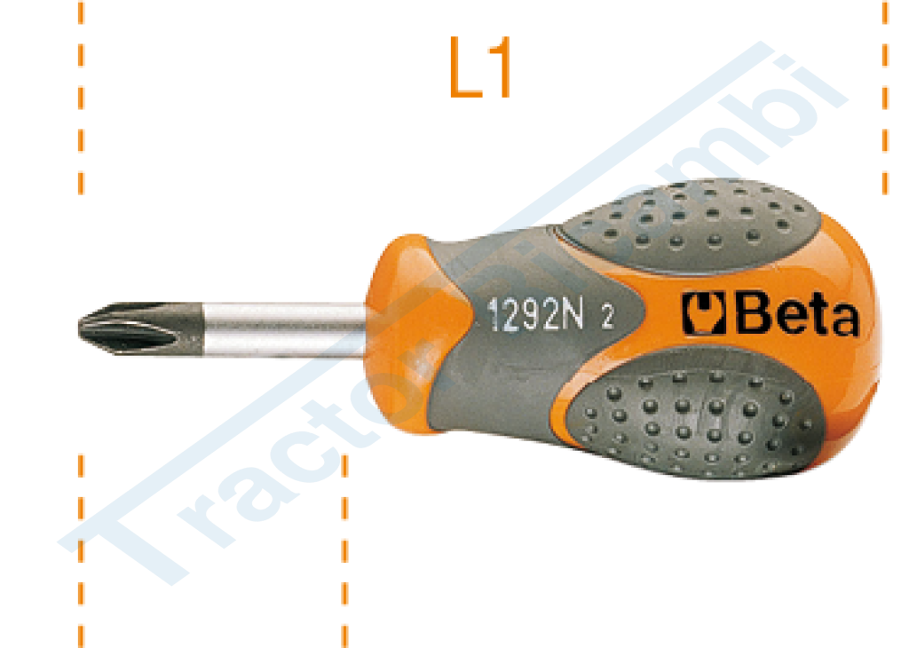 Giravite per viti con impronta a croce Phillips® tipo cortissimo