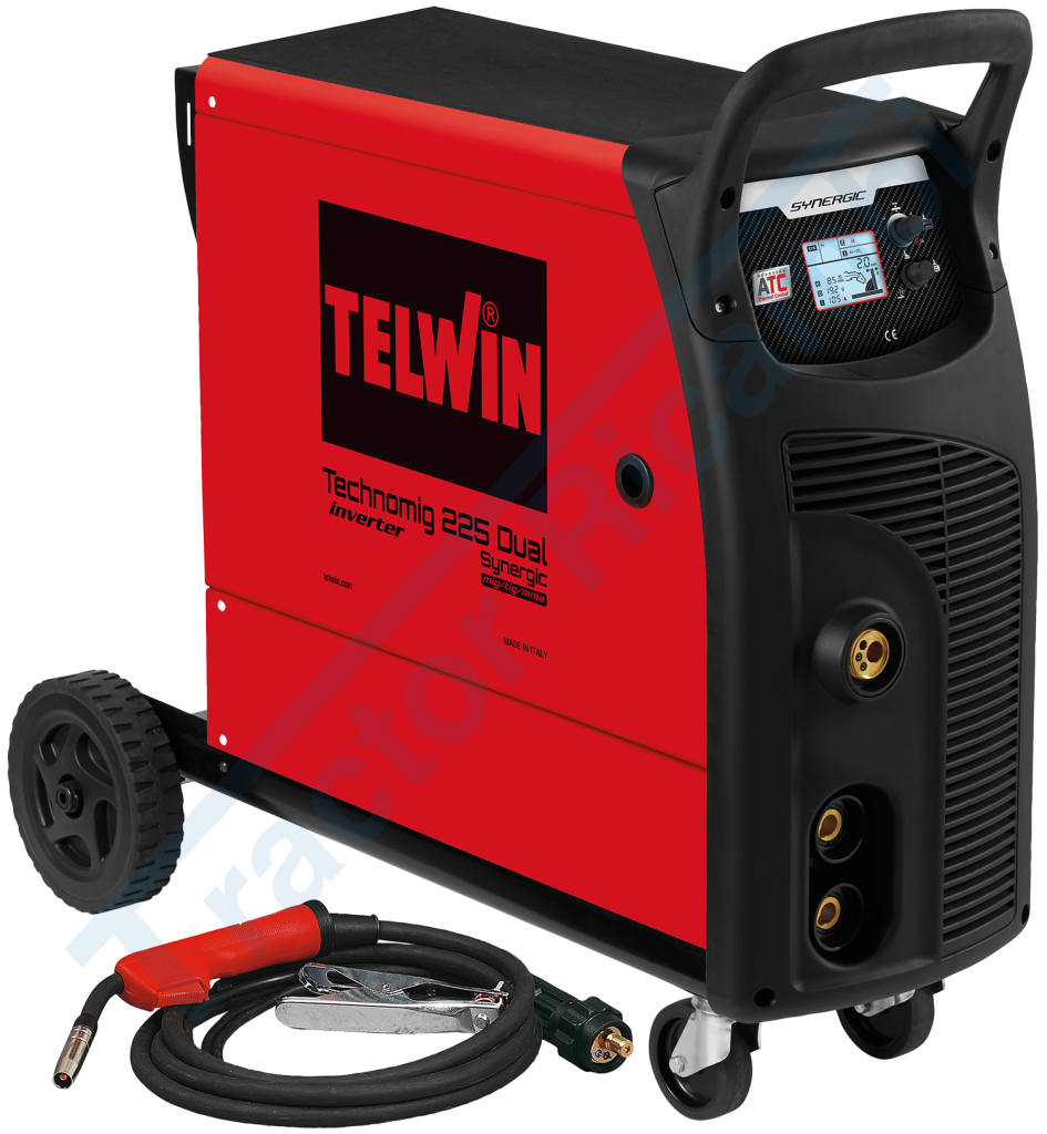 MIG-MAG/FLUX/BRAZING/MMA/TIG DC-LIFT inverter welding machine - TECHNOMIG 225 DUAL SYNERGIC