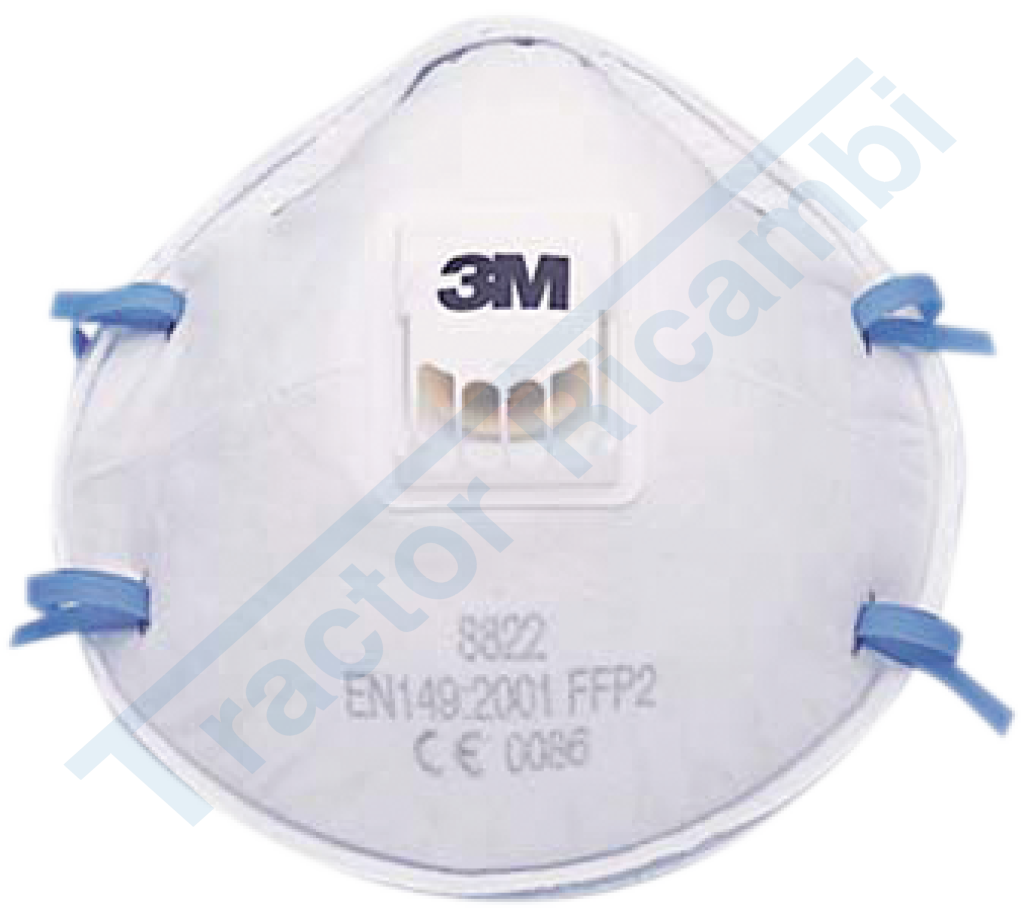 FACIAL FILTER MASKS WITH VALVE FOR LOW OR MEDIUM TOXICITY DUSTS, MISTS AND FUMES