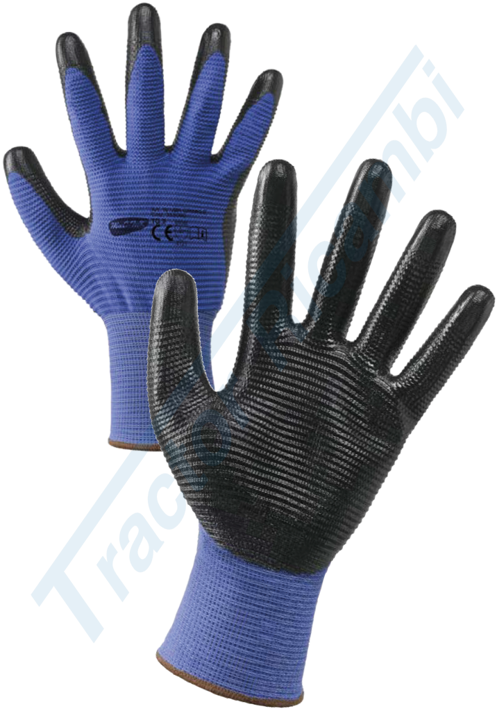 NITRILE-POLYESTER GLOVES