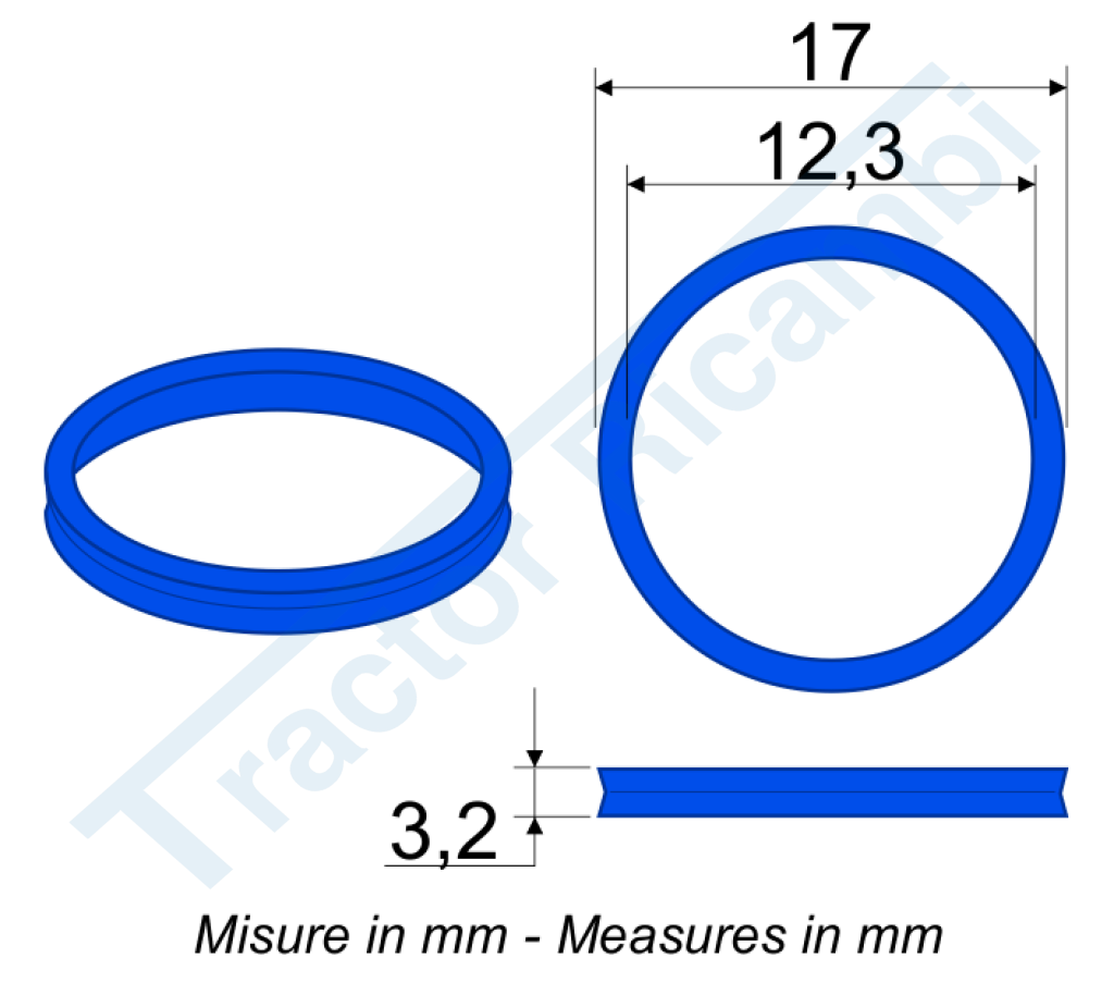 GASKET FOR COUPLERS 3/8