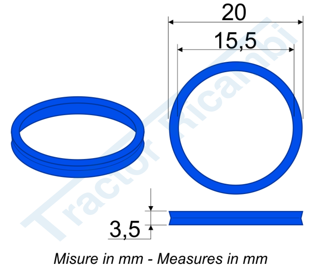 GASKET FOR COUPLERS 1/2