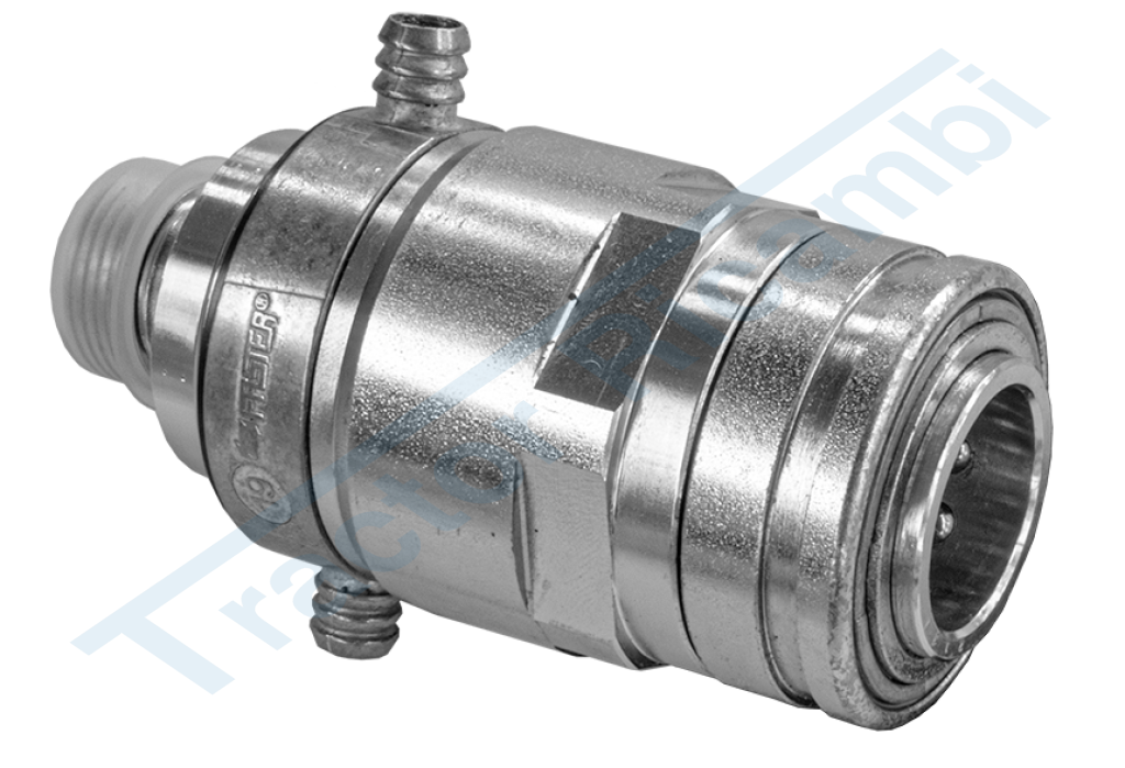 Quick female coupling valve type - Double oil collector port