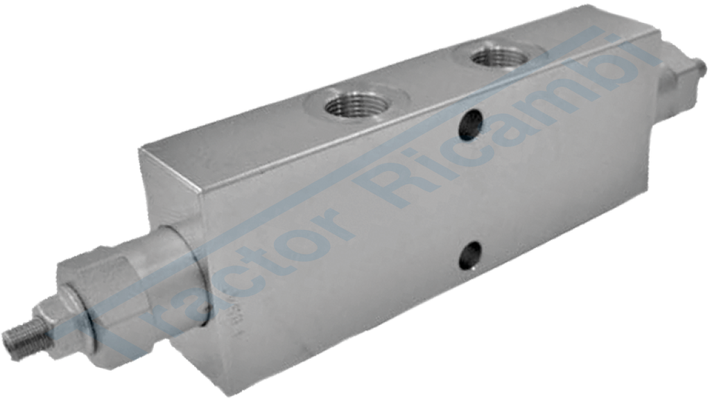 Double-acting overcenter valve for descent control