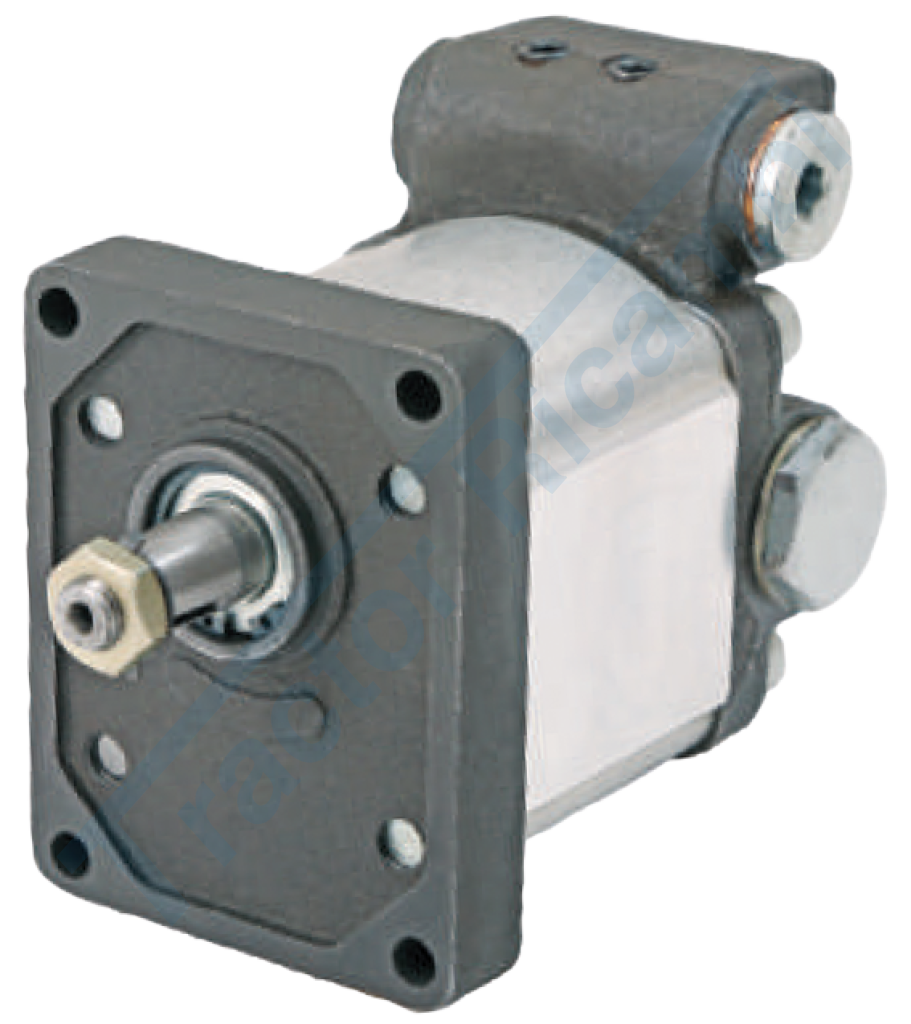 Gear pump GROUP 2 with flow control valve 2 ways
