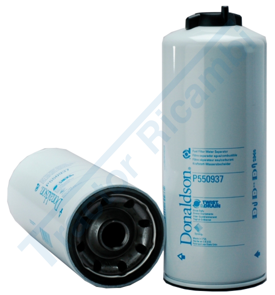Fuel Filter, Water Separator Spin-On Twist&Drain