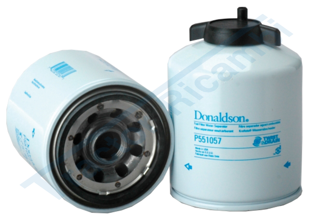 Fuel Filter, Water Separator Spin-On Twist&Drain