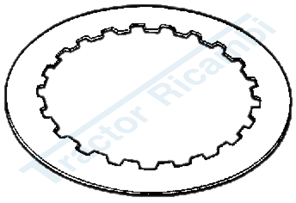 Controdisco 260x190x2.5 mm - 65 denti