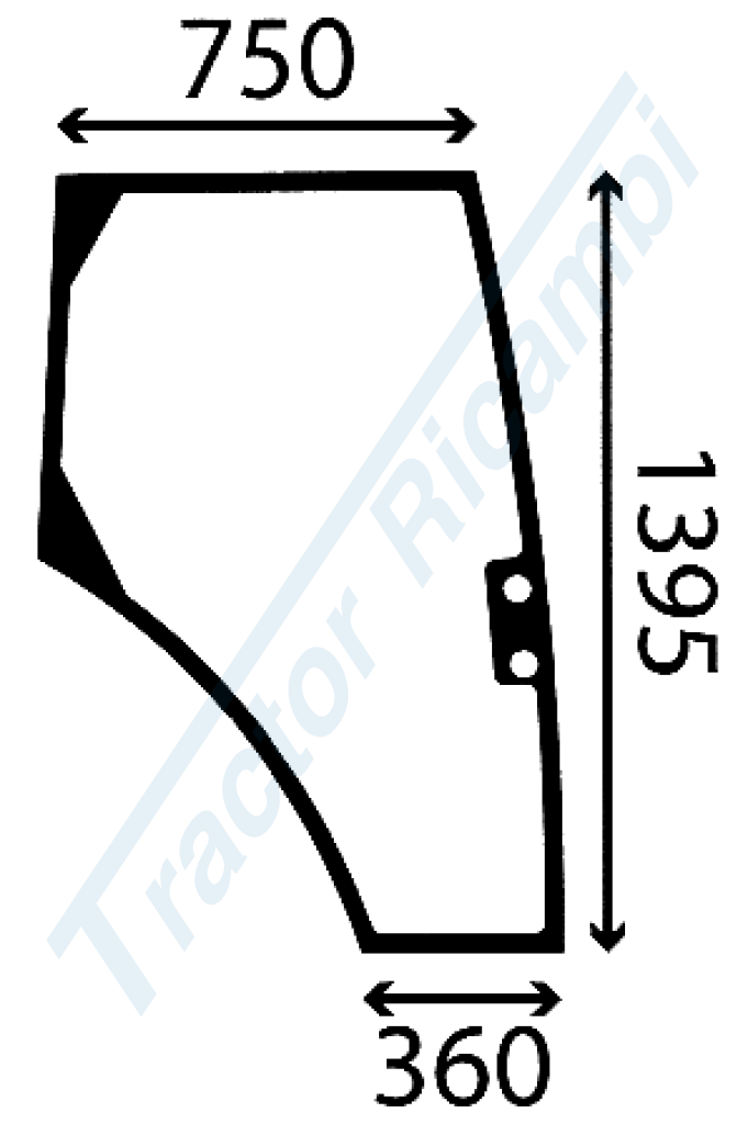 VETRO PORTIERA DX LANDINI SERIE LEGEND