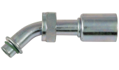 Female swivel Rotolock fitting 45° with OR