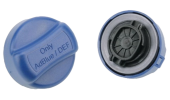 Non ventilated urea cap with bayonet key