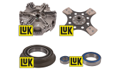 Clutch kit with pressure plate, clutch thrust bearing, clutch guiding bearing, bolts and clutch plate