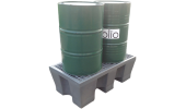 POLYETHYLENE TANK FOR 2 DRUMS