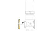 Closed flange for 463/863 series valves