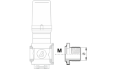 Flange for SERIES 463/863 valves