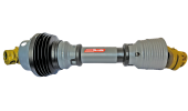 Homokinetic PTO shaft with shear bolt limiter