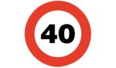 REAR-REFLECTING STICK SPEED LIMIT