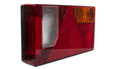 Right rear light with integrated triangular reflector
