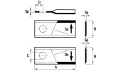 Left blade for rotaty mowers