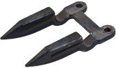 Double FINGER in induction hardened steel for ITALIAN AND FOREIGN COMBINE HARVESTERS