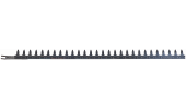 Double‑finger cutterbar with 14 teeth