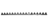 Blade with 17 reversed sections with anti clog design